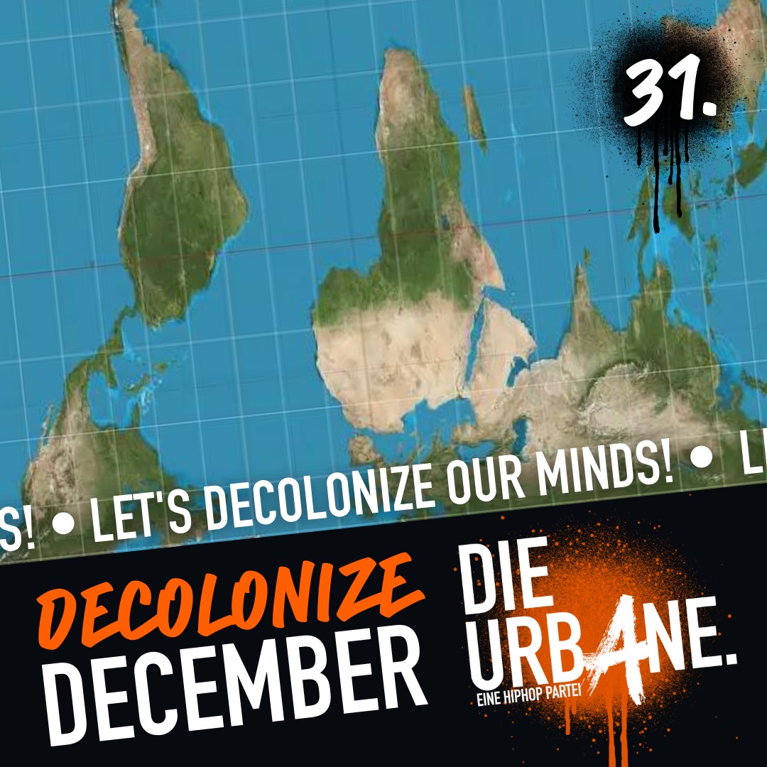 DieUrbane's tweet photo. #DecolonizeDecember
Die letzten 30 Tage haben wir uns mit der Geschichte von Kolonialismus und Rassismus auseinandergesetzt. Wir haben uns Ereignisse in der Geschichte des europ. Kolonialismus beleuchtet und dekoloniale Kämpfe und Akteur*innen sichtbar gemacht.
#decolonize https://t.co/vfGfLgUuQO
