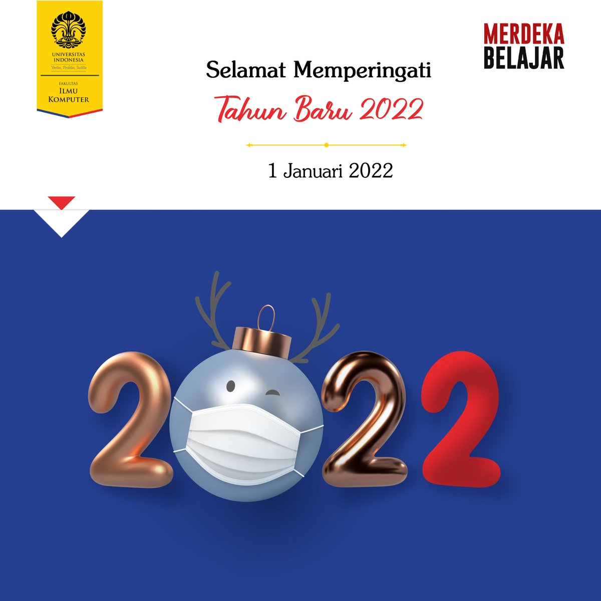 FASILKOM_UI's tweet image. Terima kasih 2021!
Apapun resolusinya, semoga keinginan dan harapan yang baru dan tentunya dengan semangat yang baru bisa terwujud di tahun ini. Selamat tahun baru semuanya.
#fasilkomUI
#fasilkomUI2022