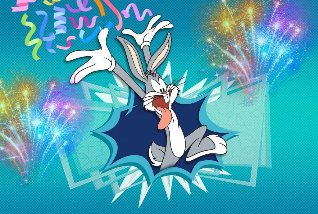 HareBugs's tweet photo. Happy New Years!!!! https://t.co/a2eUS3QaXx