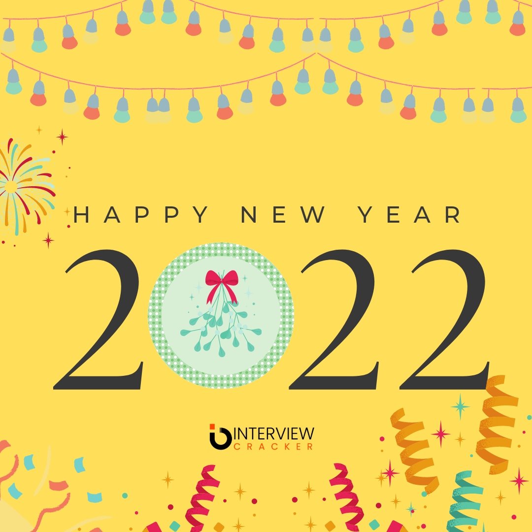 Interviewcrack2's tweet image. Wishing everyone a happy new year 🎊

#happynewyear #2022NewYear #interviewcracker #greeting #newyear #newyear2022 #newyearnewstart