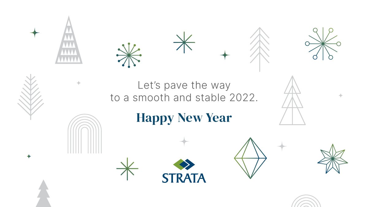 Strata_Global's tweet photo. Our New Year’s resolution is to build on our foundations.
Together we hope to step into the New Year and grow our dream of providing quality, affordable and sustainable Geosolutions to all.
To know more, visit https://t.co/d9lTWzS8WL
#Happynewyear #Strata #StrataBlock https://t.co/KPpsCP4uFF