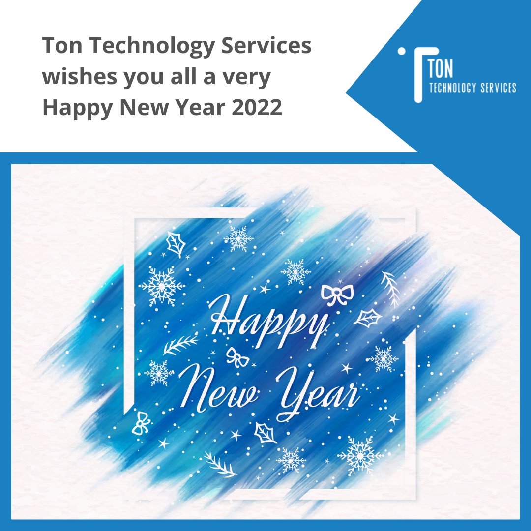 Ton Technology Services wishes you all a happy new year and a successful growth to your business.

#analysis #data #dataandtechnology #advancedtechnology #advanceddata #actionanddata #digital #digitaltransformation #technology #technologyservices