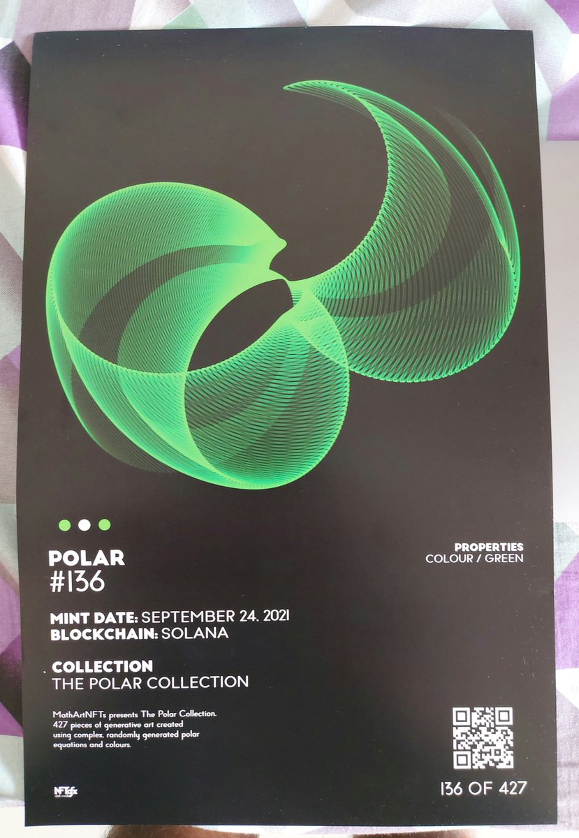 sh0xdh's tweet photo. @nftgfx @AiternateNFT @MathArtNFTs Oh yes, this is the print. Need to find a good frame and hang it https://t.co/XklUE6gtza