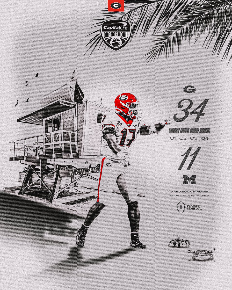 GeorgiaFootball's tweet photo. 🎟️ ᴘᴜɴᴄʜᴇᴅ

#CFBPlayoffs | #GoDawgs https://t.co/g8RKCKzzJd