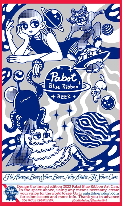 I submitted my artwork to Pabst Blue Ribbon Art Can Contest 2022🍺💙

Pabst Blue Ribbon Art Can Contest 2022に応募しました🍺💙

#pabstblueribbon
#pabst
#pabstblueribbonart
#pabstblueribboncontest
#pbrart 
