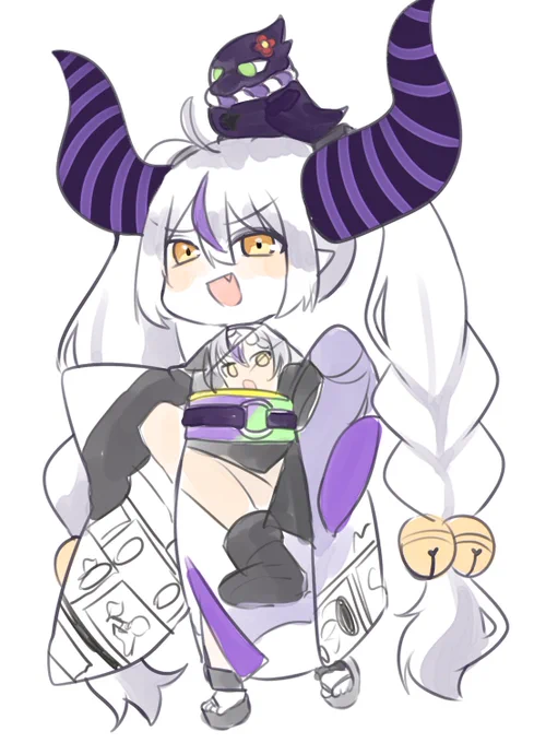 こんなの予想できる人いないでしょ
#ホロライブ正月衣装 #Laplus_Artdesu 