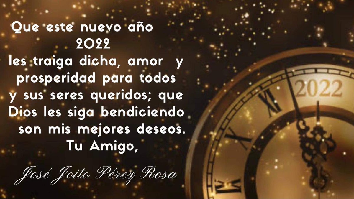 Buenas tardes a toda mi buena gente del Distrito de Arecibo muchas felicidades y un próspero Año Nuevo.