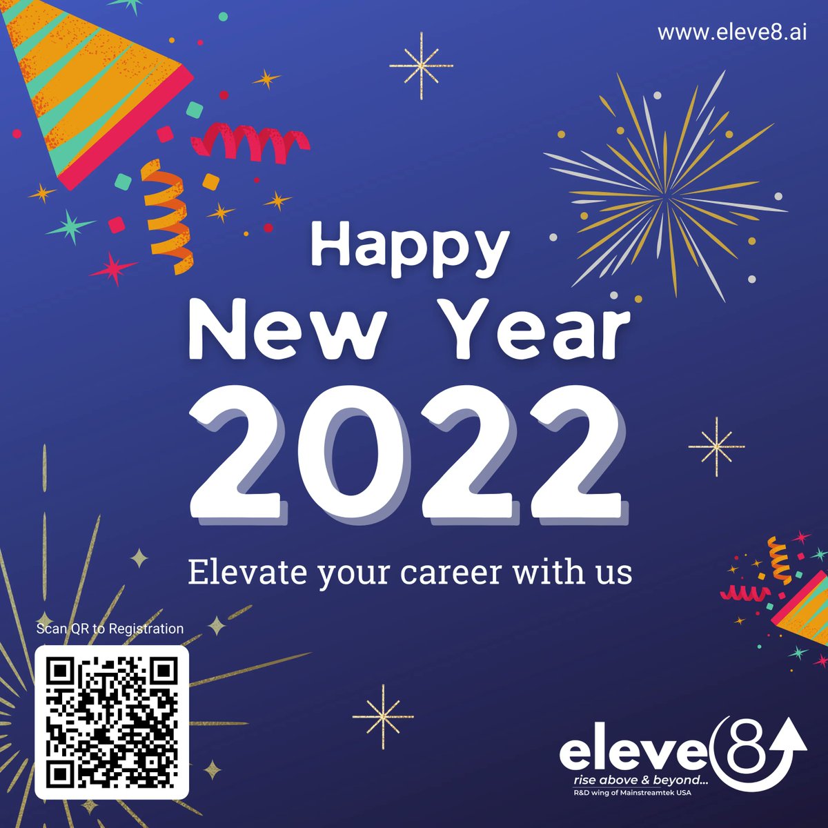 OEleve8's tweet photo. I wish you every success this year. I hope that you will find joy and success in all walks of life. Happy New Year 2022! ✨🎊
Accelerate your Career with us 🚀🚀
#eleve8
Click here to Registration: https://t.co/yUVcVxiwjK
.
.
.
.
.
#webinar #onlinecoach #onlinecourses  #newyear https://t.co/SYVuYRv6v2