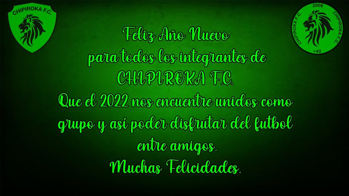 ChipirokaFC's tweet photo. Muchas felicidades para todos, nos vemos pronto!!! https://t.co/71OCQaD7N4