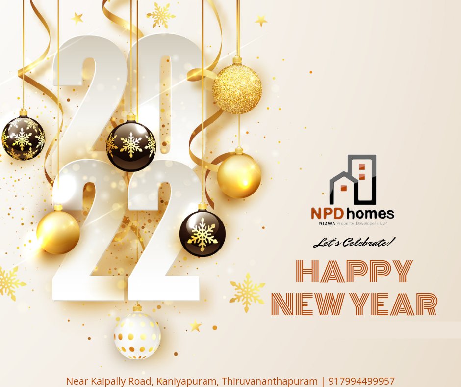 npdhomes's tweet photo. പുത്തൻ ഉണർവ്വോടെ പ്രതീക്ഷകളോടെ 2022-നെ വരവേൽക്കാം... ഏവർക്കും സന്തോഷവും സമാധാനവും സമ്പൽ സമൃദ്ധിയും നിറഞ്ഞ ഒരു പുതുവർഷം ആശംസിക്കുന്നു!!!❤❤❤ https://t.co/dmrQwtCq44