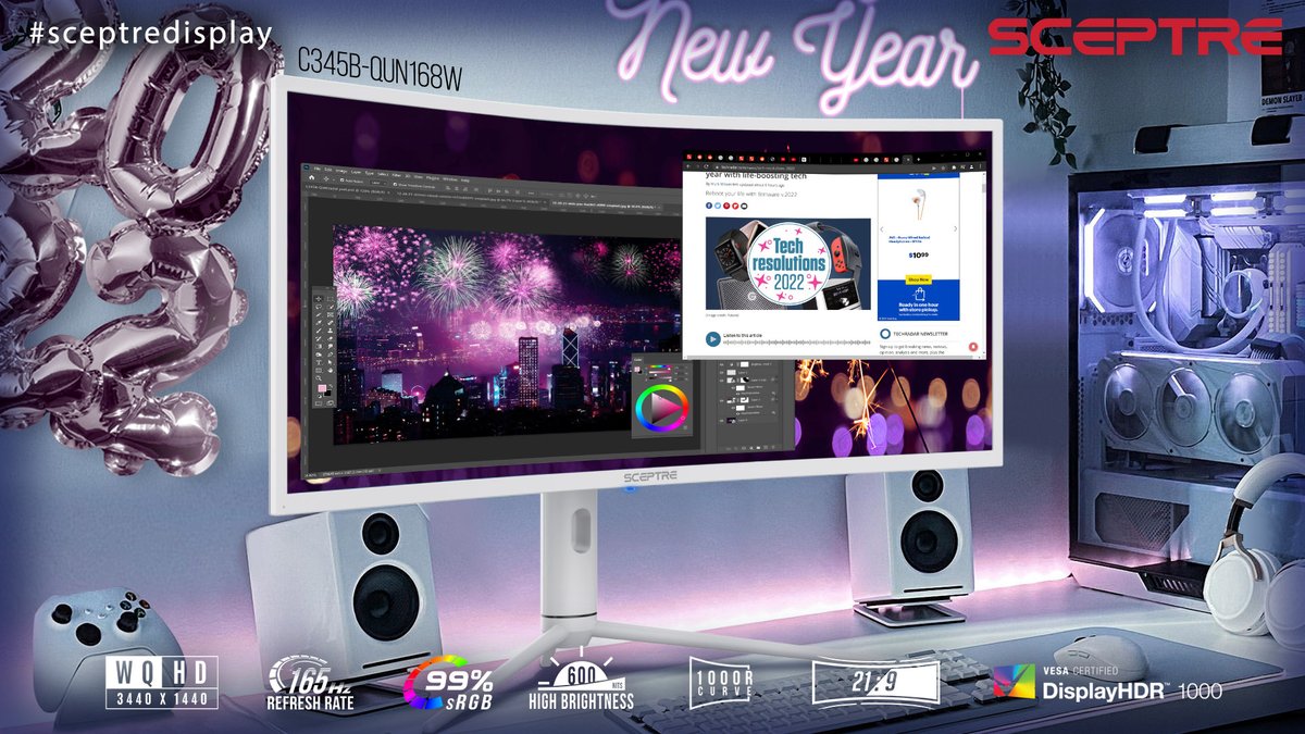 SceptreDisplay's tweet image. Happy New Year #SceptreDisplay fans!