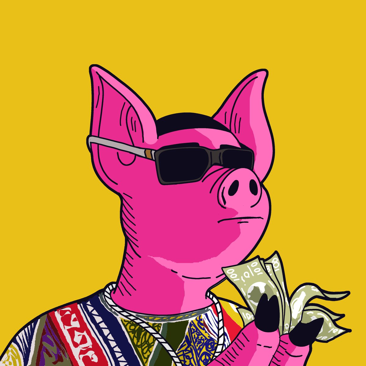 BEEN WORKING ON THIS FOR MONTHS. INTRODUCING HOG HOMIES. 
1/1 HAND DRAWINGS. THERE WILL ONLY BE 100 HOMIES IN EXISTENCE. YOUR FAVORITE RAPPERS FROM THE 90S TO NOW...BUT DRAWN AS PIGS. 
opensea.io/collection/hog…

#NFT #nftart #nftcollectors #NFTshill #digitalart  #opensea #opensea