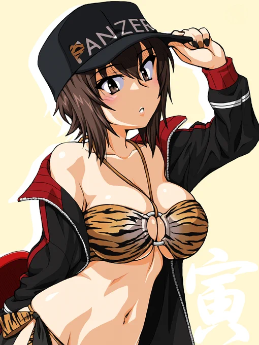 プロフィール固定用に今用意できる最大限のトラになります…新規年賀絵もトラもこれから描きますからご挨拶はその時に!! 