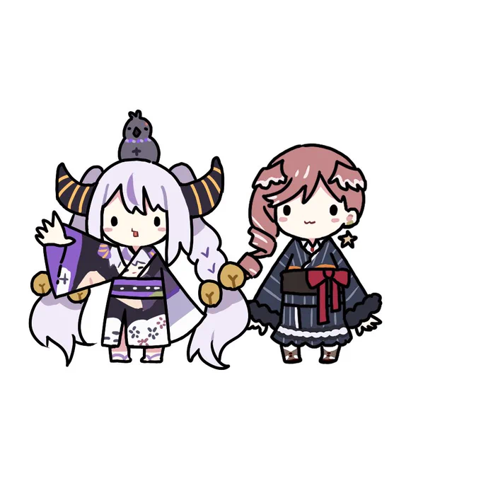 🥀👘
#Luillust
 #ホロライブ正月衣装 