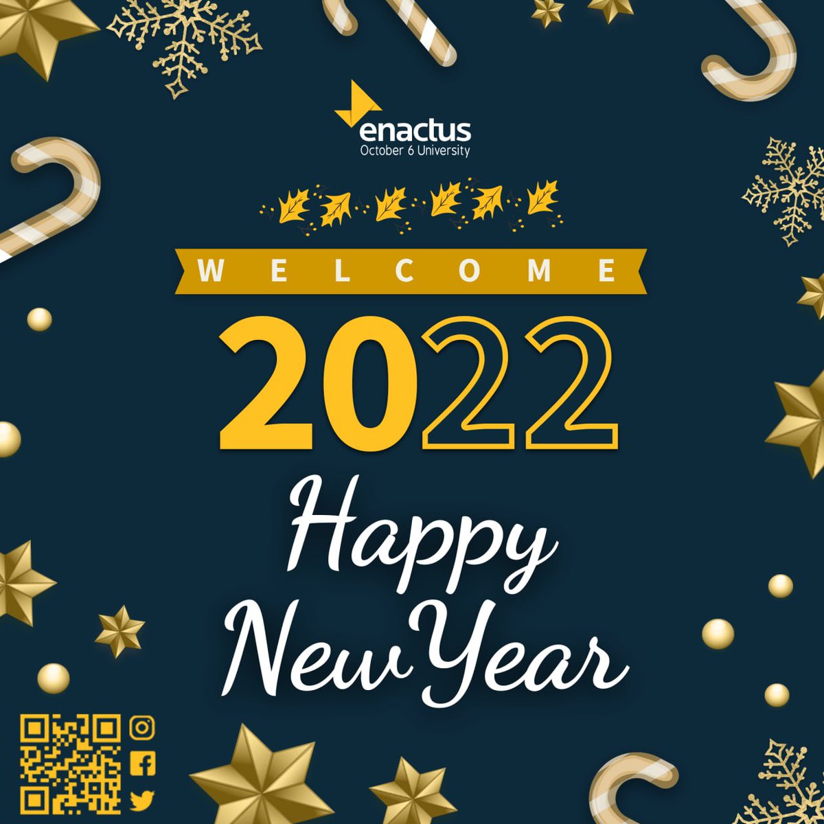 Last year was hard and full of success for all the people even if it was a small one ,but the real success is for you to continue doing small things until it becomes a great thing Happy new Year💛💙💛💙

#EnactusO6U
#enactusworldcup 
#WeAllWin 
#Enactus 
#HappyNewYear2022