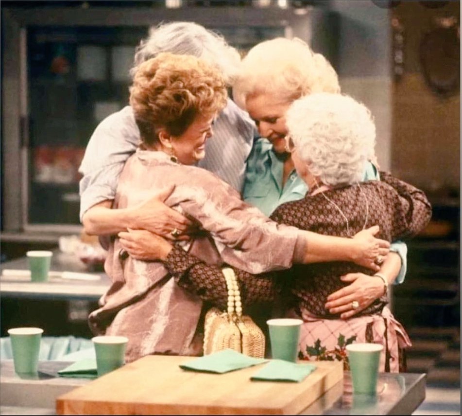 Patricia__Braun's tweet photo. The #GoldenGirls reunited in heaven December 31 2021 😢💕
 #BettyWhite #RIPBettyWhite https://t.co/H8BjyJjfLw