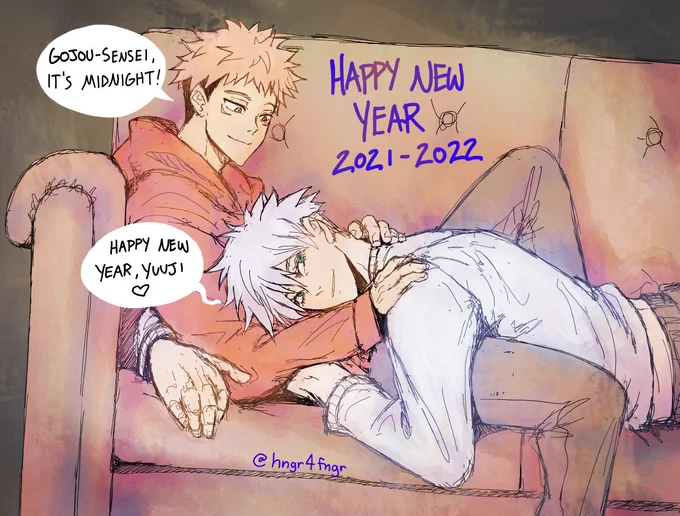 HAPPY GOYUU NEW YEAR FROM EAST COAST!! 🥳🥂 💙🧡🥂🎊🎉🐅🐯🤞🥴 