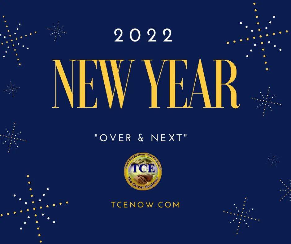 careerengineer's tweet photo. Happy New Year from the entire TCE Team to you and yours! Let's make it an Amazing year putting our theme of "Over & Next" into ACTION #happynewyear #2022 #TCEnow #overandnext https://t.co/FzLWjOmBKi