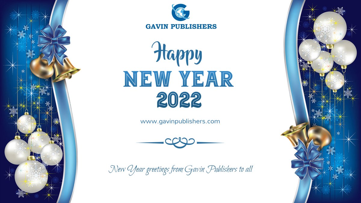 Happy New Year greetings from Gavin Publishers to all. #welcome2022