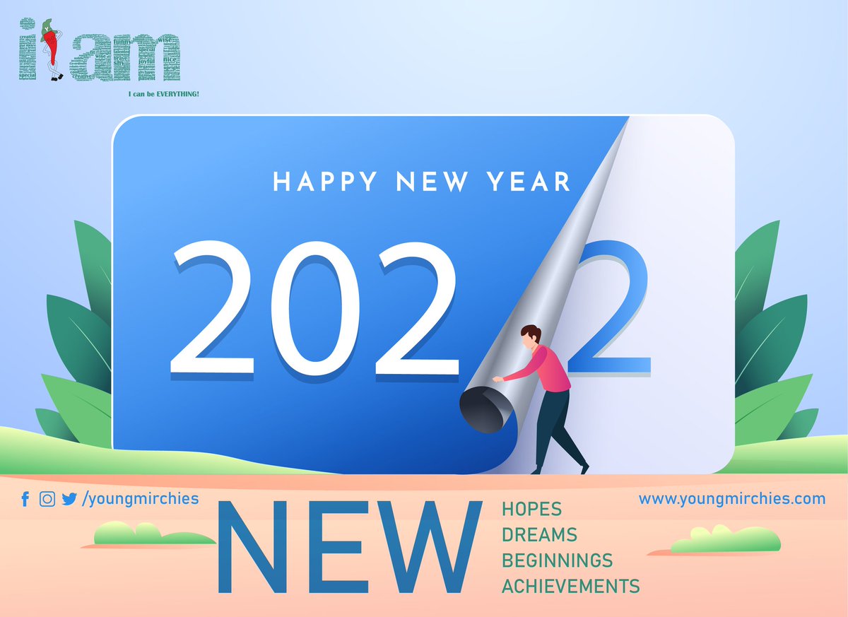 YoungMirchies's tweet photo. Let’s step into the New Year with
New Hopes, New Dreams, New Beginnings, New Achievements
Wishing all a Happy &amp; Eventful 2022!
#newyear #happynewyear #events #conferences #exhibitions #awards #experientialmarketing #virtualevents #videos #iammirchi https://t.co/7CBtVdApma