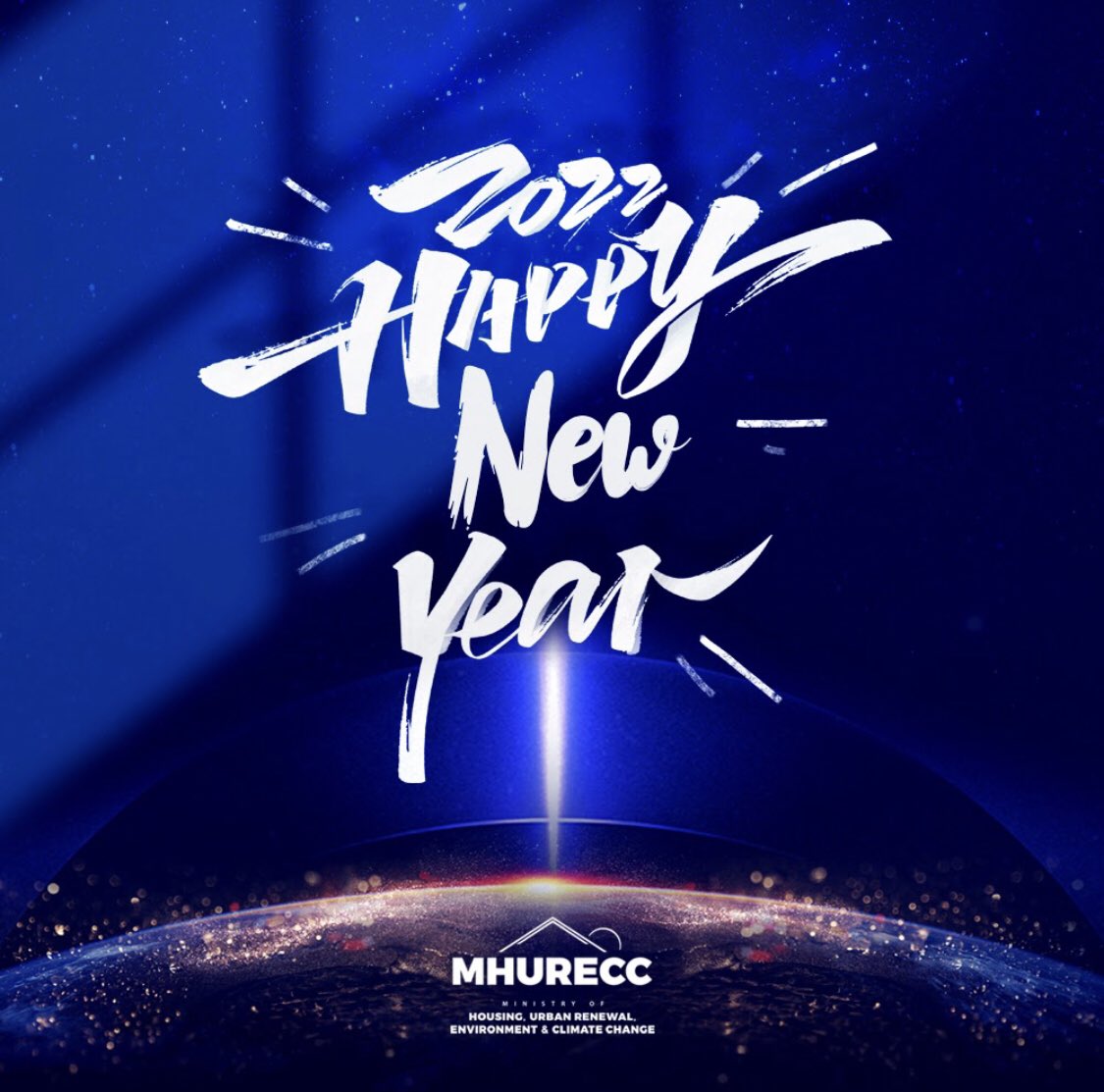 The Ministry of Housing, Urban Renewal, Environment and Climate Change wishes you and your family a happy and prosperous 2022! 🎊🎉

#MHURECCNewYear
#HappyNewYear
#MHURECC2022