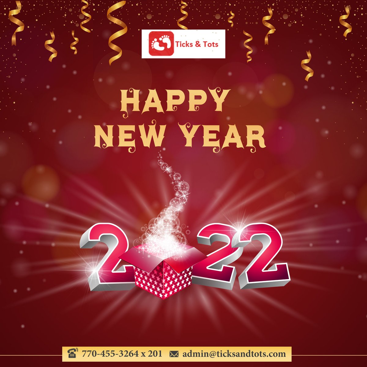 A New year – A New Chapter of life, Hope this New Year brings smiles to your child’s face. Ticks and Tots wish you a Happy New Year 2022!
.
#ticksandtots #preschool #childcare #newyearwishes #family #friends #wishes #celebrations #resolutions #surprises #HappyNewYear #NewYear
