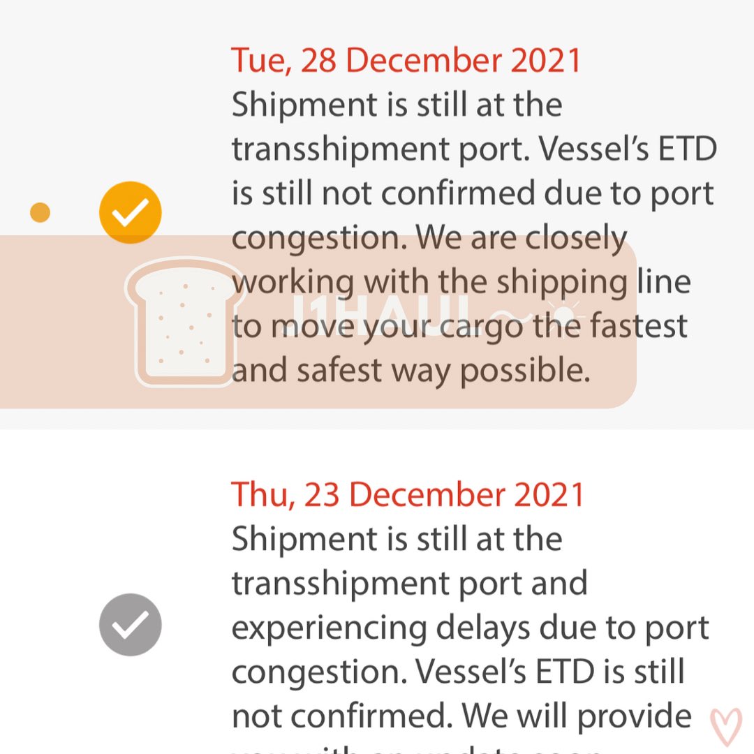 j1haul's tweet photo. #ZamUpdates
Re: PH GO NOEASY Standard Ver & VC Event
SUBK
- box still at Taiwan port
- still no confirmed ETD due to port congestion (pls check photo)
MECIMA
- already scheduled shipments for shapi checkouts
- for jnt direct will send a dm if parcels are already dropped off https://t.co/MmJkPewVCv