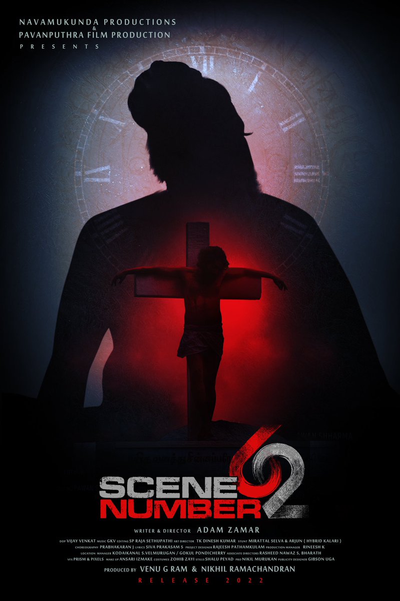 Revealing the First Look of #SceneNumber62. Wishing you all a Happy New Year 🥳 Best Wishes to the Team. 

<a href="/AdamZamar/">Adam Zamar</a> @actor_kathiravan
<a href="/GKV_Music_Dir/">GKV MUSIC DIRECTOR</a> <a href="/t_amaldev/">Amaldev___T_V</a>
@nikhilrnair89 <a href="/kathirrrr2/">Actor Kathiravan</a>
<a href="/onlynikil/">Nikil Murukan</a> #AdamZamar
#ActorKathiravan #NM