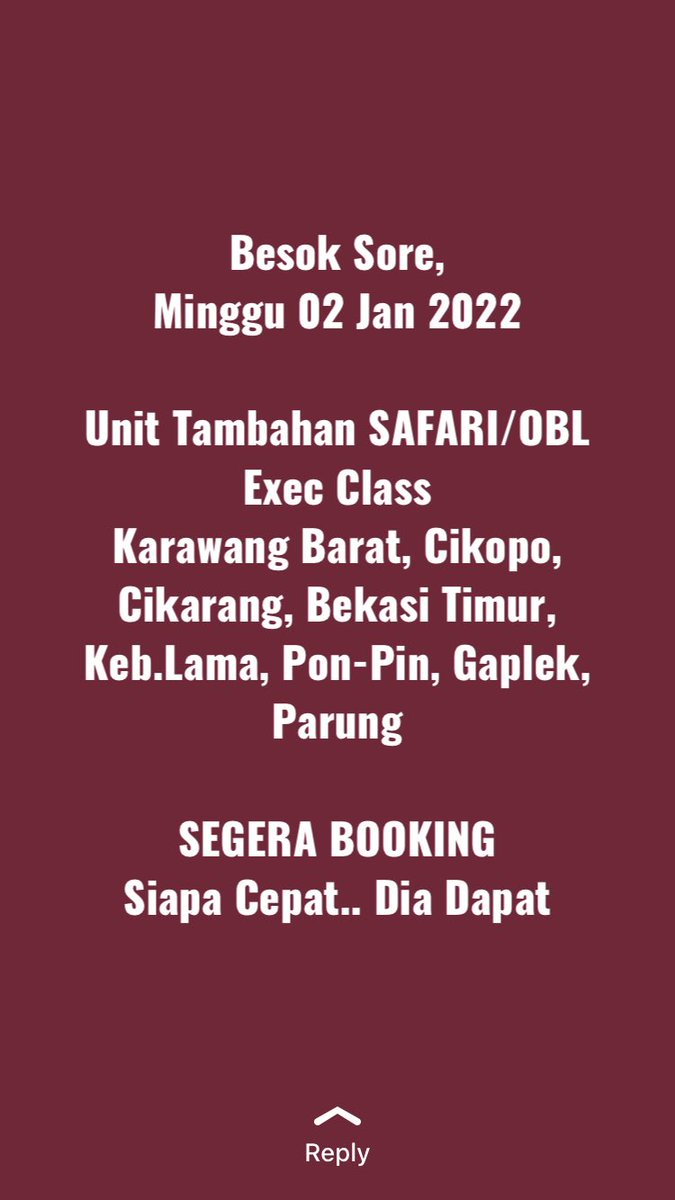 Yang belum kebagian tiket monggo langsung kontak agen kesayangan kalean 

Daerah kedu temanggung monggo kontak langsung Pak Harry +6281326809358

Cc: <a href="/OBLMania_/">OBL Mania</a>