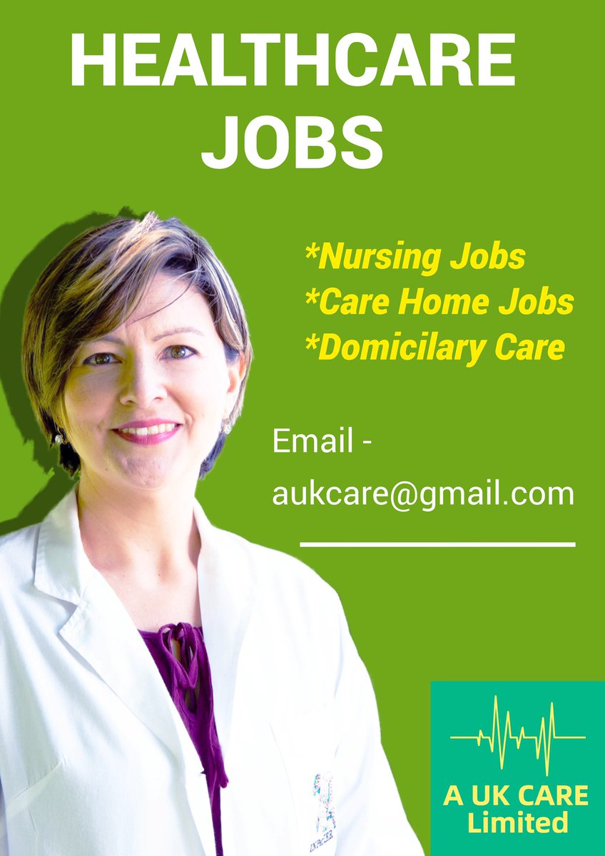 AUKCare's tweet photo. Looking for #Healthcare #career or #jobs contact us …
High salary and also #Work Permit available if you require one to work in Healthcare.
#workpermit #immigration #care #carejobs #nurses #carer #carehome #homecare #surrey #london #uk #birmingham #manchester #HAPPYNEWYEAR #job https://t.co/m86ADdsAa4