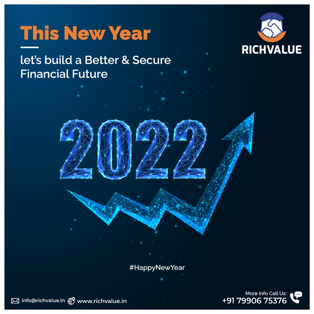 RichvalueL's tweet photo. The beginning of the New Year is a perfect time
to take a financial resolution.
This New Year, connect with our experts & let's build
your dream future.
Wishing you all a Happy New Year.
#stockmarket #wealthcreation #marketsecurity #investement #flyingbees #newyear #newyearpost https://t.co/BGpLJhaKPq