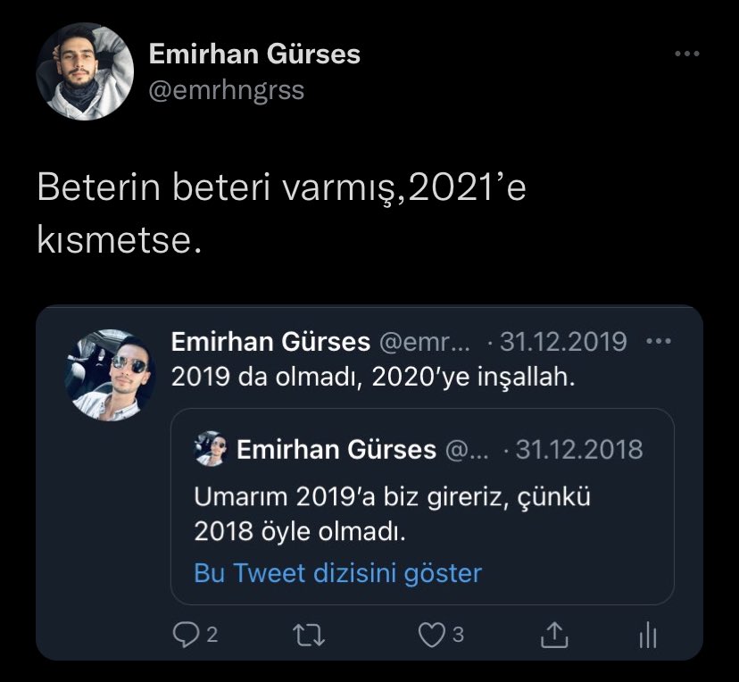emrhngrss's tweet photo. Teşekkürler 2021, hoşgeldin 2022 🎉 https://t.co/ArBpVB3vh6