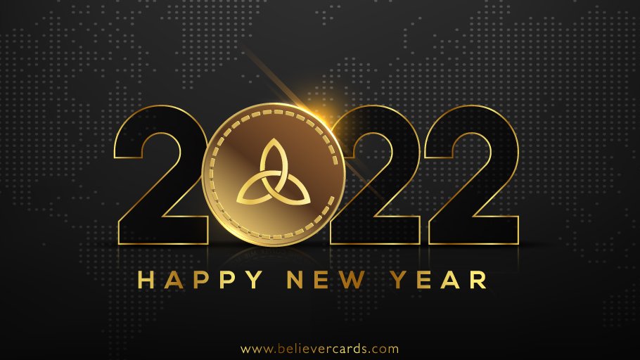 Believercards's tweet photo. With the new day comes new strength and new thoughts. 
Wish you all Happy New Year 🎉

#Believer #BLVR #Happy2022 https://t.co/eIsuNdoNIU