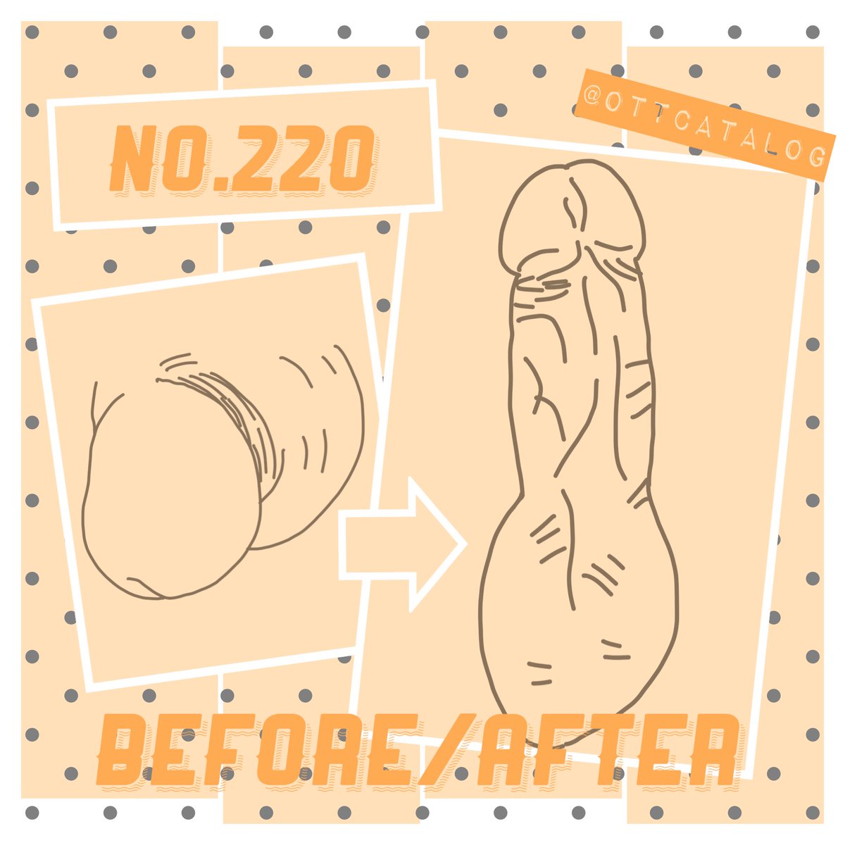 ottcatalog's tweet photo. おちんちんカタログ Before&amp;After No.220
#おちんちんはアート 
#おちんちんカタログ256  
#beforeafter https://t.co/YdsNdTE8Cx