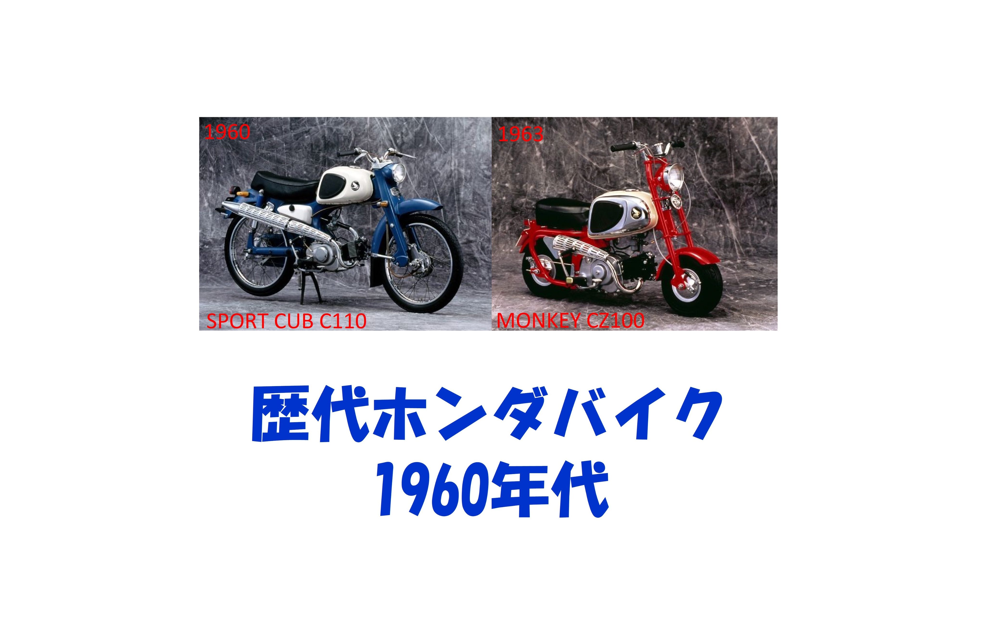歴代ホンダバイク1960年代 登録台数 58台 Twitter