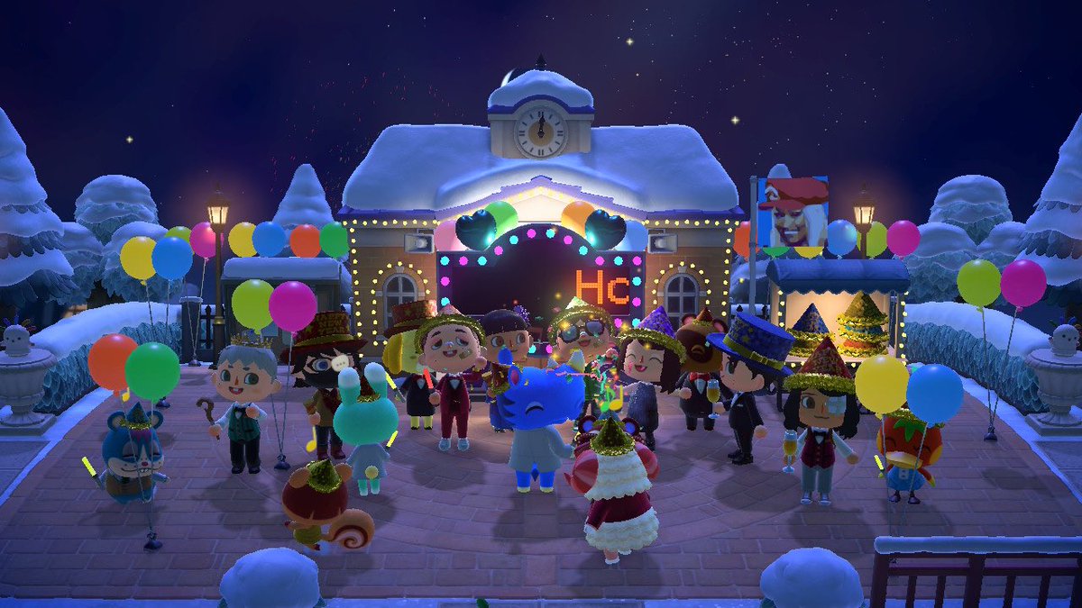 HanHorizons's tweet photo. happy new years from moon bay!! 🎆 

#AnimalCrossing #ACNH https://t.co/MqzWgCkfH0