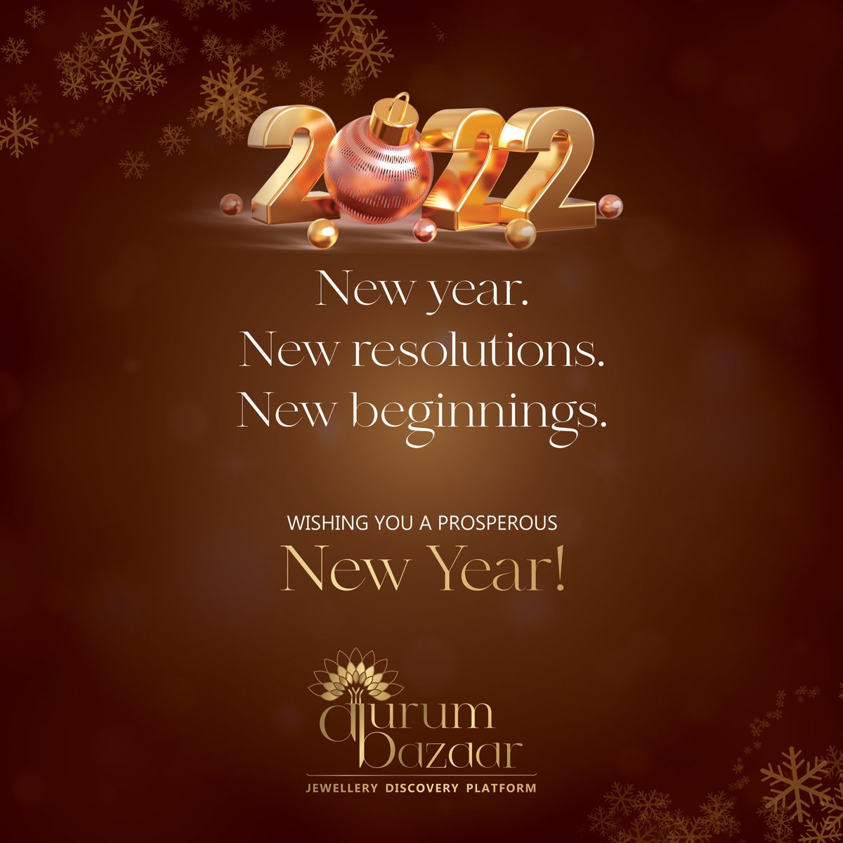 AurumBazaarAE's tweet photo. AurumBazaar wishes one and all success and a shining future for the years to come. Happy New Year!
#AurumBazaar #UAE #HappyNewYear #NewYear
For more details and inquiries, visit:
https://t.co/owGZubx2AH https://t.co/lhRKTNh7W4