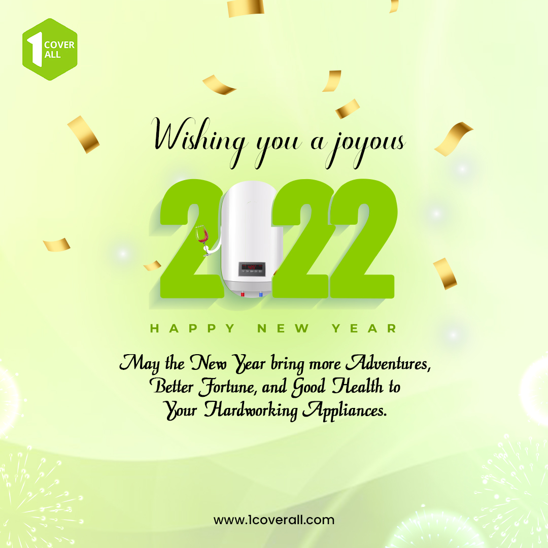 1CoverAll's tweet photo. 1coverall wishes you a happy new year. May the new year bless you and your appliances with good health. https://t.co/vJFHqwrt2A
