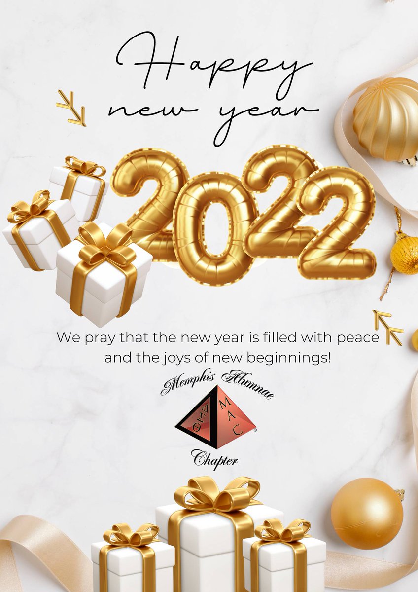 MemphisDST's tweet photo. New Year’s Day is the opening chapter to a book that is full of success. As you pursue your hopes and dreams, may this year bring you much success and your journey be wonderful.
Happy New Year from the Memphis Alumnae Chapter of Delta Sigma Theta Sorority, Inc.
#MovingMACForward https://t.co/HtTy1Cw8ps