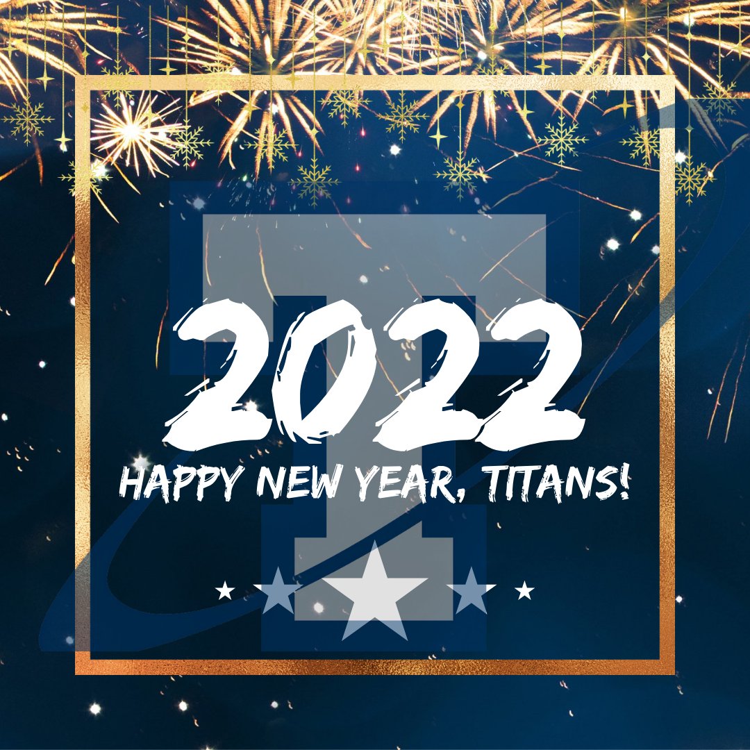 PLSHSTitans's tweet photo. Have a safe and Happy New Year, Titans!  Class of 2022, this is YOUR year!
#LoveServeCare #GettingBetterNeverStops https://t.co/62JbBAmo0I