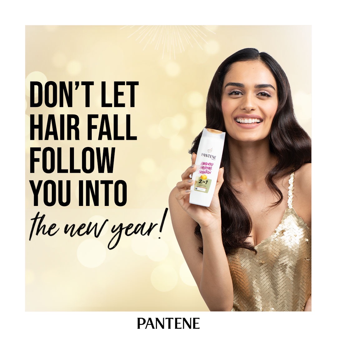 A new year with Pantene awaits you!
Bid goodbye to hair fall &amp; welcome nourished, healthy hair!

#HappyNewYear
#NewYear #NewYearHairGoals #HairGoals
#PanteneIndia #AdvancedHairfallSolution #HairfallControl
#Pantene #PanteneHair #ProV #Hairfall #HairfallSolution
