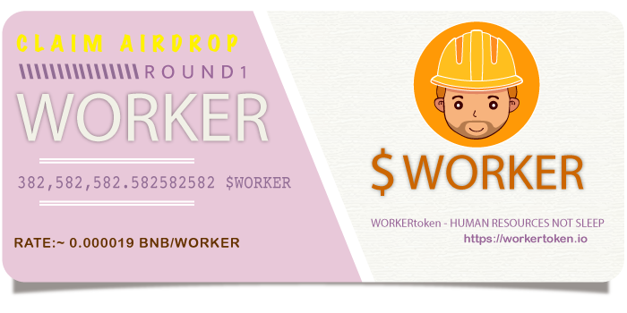 simon01371182's tweet photo. Join Today and get your share of the 382,582,582.582582582 $WORKER worth of WORKER Airdrop. This is a great opportunity to make some free money by joining.
#WORKER #Airdrop #Giveaway #ClaimAirdrop   #CRYPTOAIRDROP  #Claim 
#Playtoearn #gameplaytoearn
https://t.co/ZZ5ptfqu9Z https://t.co/uswyaC9zYx