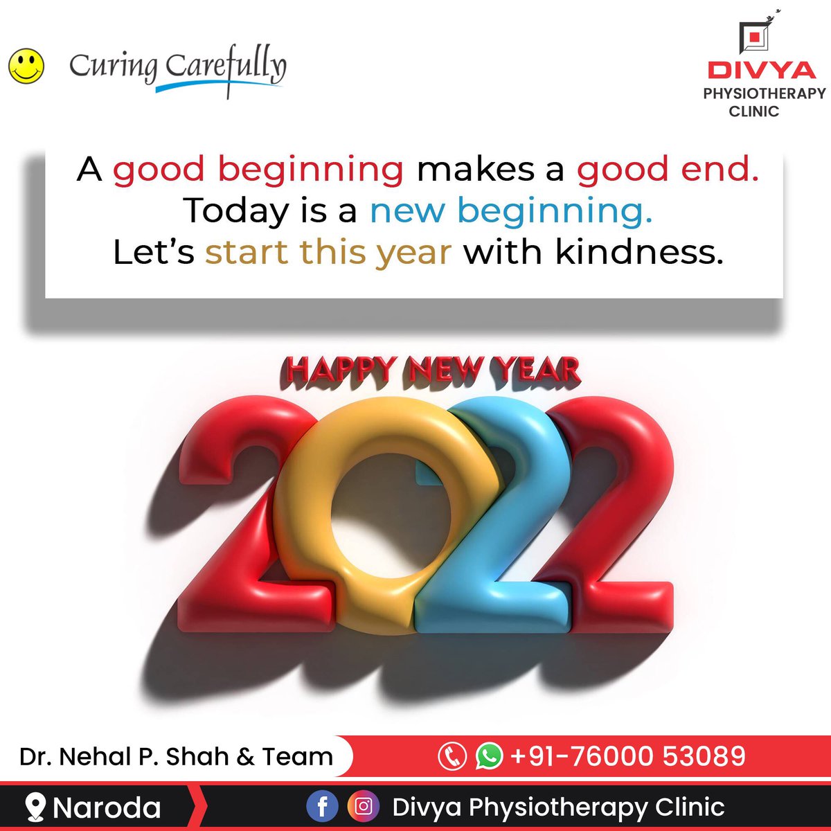 physionehal's tweet photo. #welcome2022 #HAPPYNEWYEAR2022 #NewYear2022 #HAPPYNEWYEAR #curingcarefully #physiotherapy #ahmedabad #Gujarat https://t.co/K6J1OgMfes