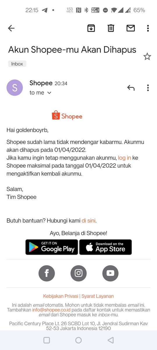 GoldenBoyRB's tweet photo. hapus hapus lah sana @ShopeeID, sekarang juga ga apa2, ga usah minta izin 🤪🤣 https://t.co/KsxBgfGkIR