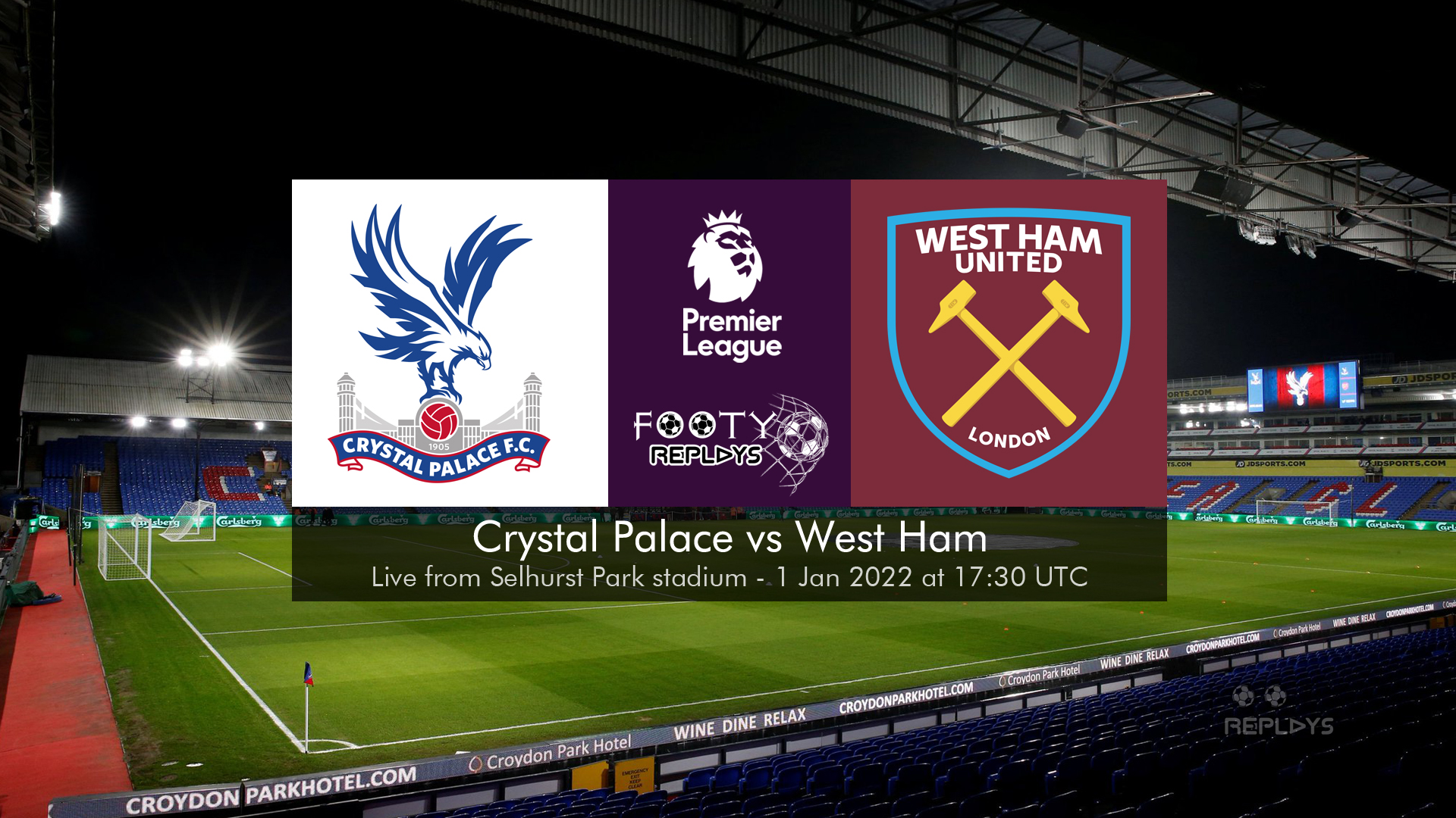 Crystal Palace vs West Ham Highlights 1 January 2022