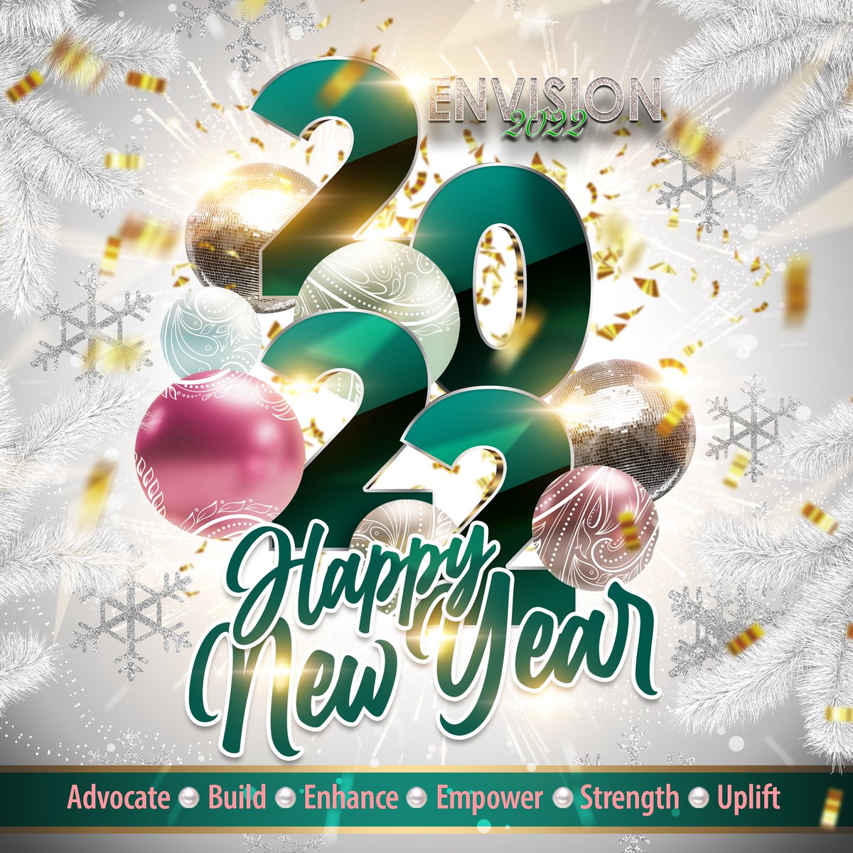 Wishing you a Happy New Year with the hope that you will have many blessings in the year to come. #Envision2022 #DanetteAnthonyReed