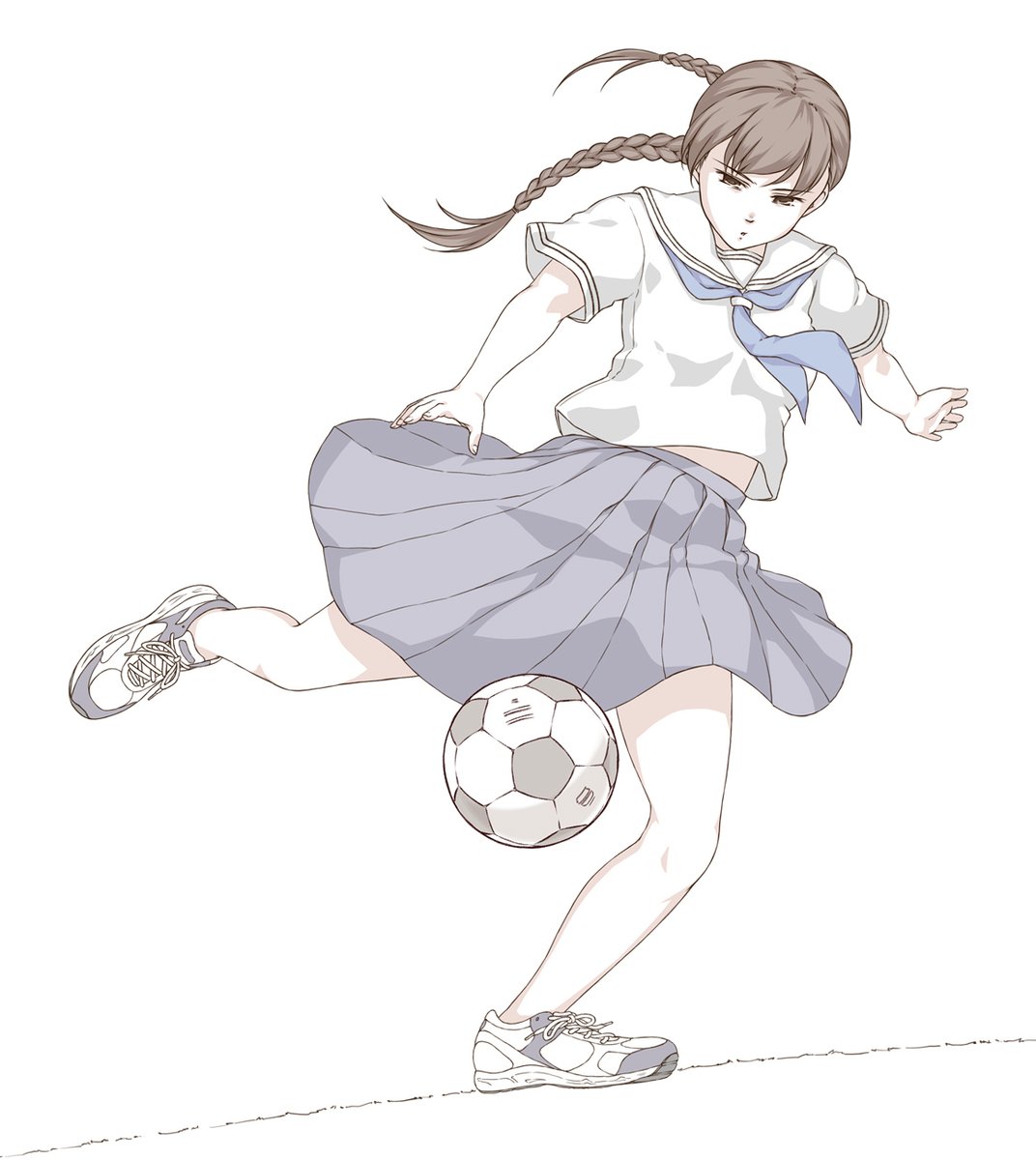 今年の年賀状はこのような感じでした。4年連続でサッカー娘となったので、そろそろ別の絵にするのもいいかな、とも考えてます。 