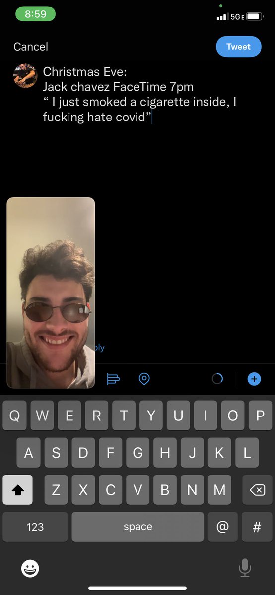 dbeals147's tweet photo. Christmas Eve:
Jack chavez FaceTime 7pm
“ I just smoked a cigarette inside, I fucking hate covid” https://t.co/0RRBf8yGeu