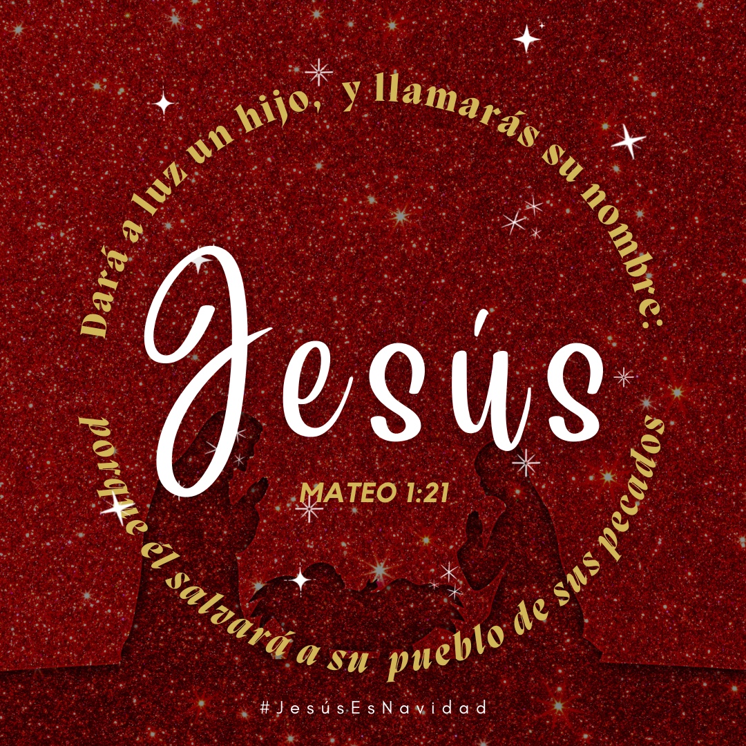 DiosTeDicee's tweet photo. “Y dará a luz un hijo, y llamarás su nombre JESÚS, porque él salvará a su pueblo de sus pecados.”
S. Mateo 1:21 RVR1960

#JesúsEsNavidad 
#SóloJesúsSalva 
#DiosTeDice 
#TiempoDeCreerEnDios https://t.co/HPPM1sZvLI
