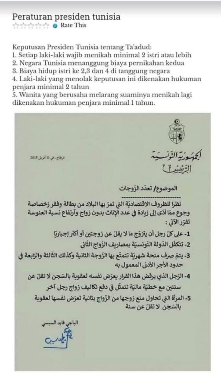 Berita baik utk kaum lelaki... Sila ke kedukaan Tunisia utk apply visa🤣🤣🤣🤣🤣
